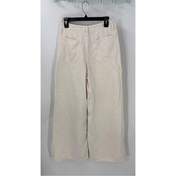 Madewell wide leg sweep ivory Denim Trousers 27 - Picture 4 of 13